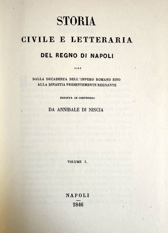 STORIA CIVILE E LETTERARIA DEL REGNO DI NAPOLI, DALLA DECADENZA … | Immagine Gallery 5