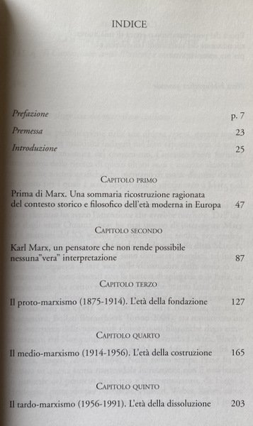 STORIA CRITICA DEL MARXISMO. DALLA NASCITA DI KARL MARX ALLA …