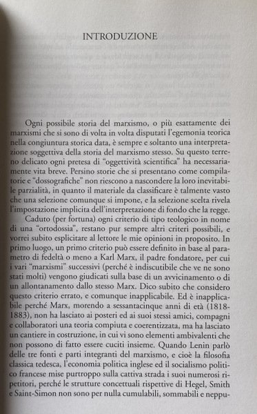 STORIA CRITICA DEL MARXISMO. DALLA NASCITA DI KARL MARX ALLA …