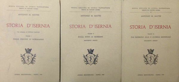 STORIA D'ISERNIA. (3 VOLUMI)