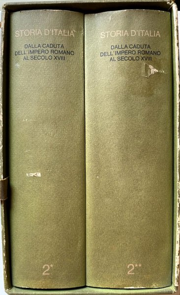 STORIA D'ITALIA DALLA CADUTA DELL'IMPERO ROMANO AL SECOLO XVIII (Vol. …