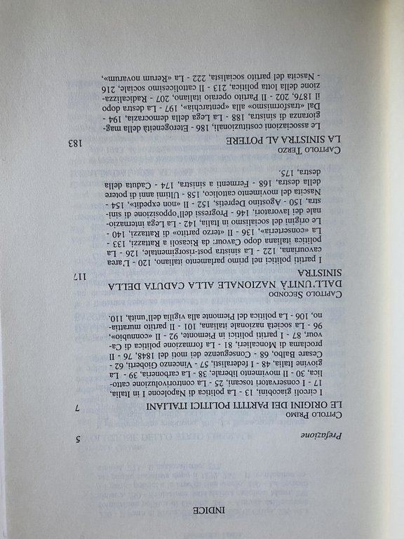 STORIA DEI PARTITI POLITICI ITALIANI