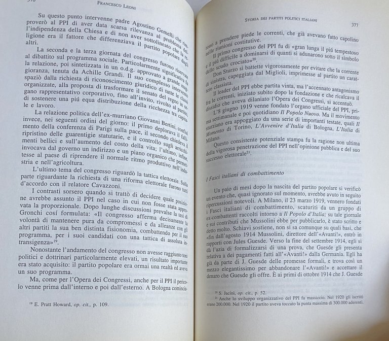 STORIA DEI PARTITI POLITICI ITALIANI