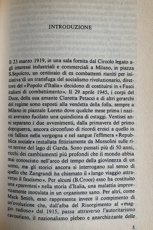 STORIA DEL FASCISMO. DA PIAZZA SAN SEPOLCRO A PIAZZALE LORETO