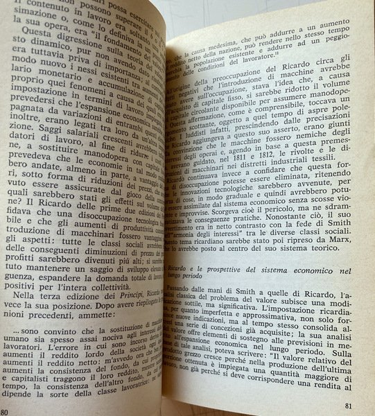 STORIA DEL PENSIERO ECONOMICO. SMITH, MALTHUS, RICARDO, MILL, MARX, KEYNES