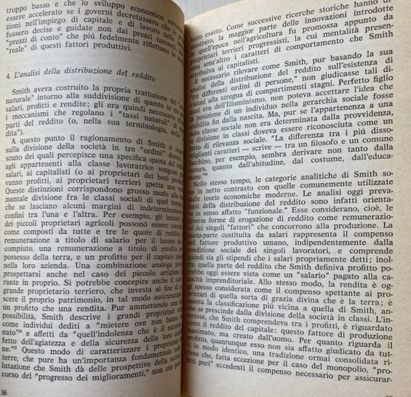 STORIA DEL PENSIERO ECONOMICO. SMITH, MALTHUS, RICARDO, MILL, MARX, KEYNES