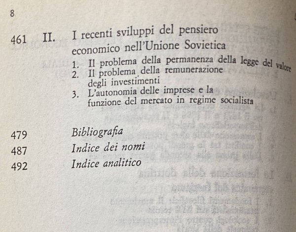 STORIA DEL PENSIERO ECONOMICO. VOLUME 2 SECONDO: DA MARX A …