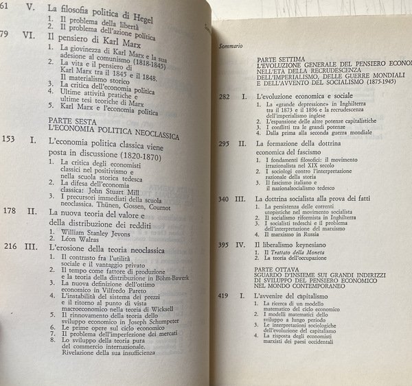 STORIA DEL PENSIERO ECONOMICO. VOLUME 2 SECONDO: DA MARX A …