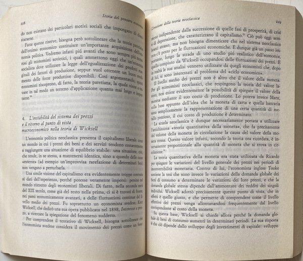 STORIA DEL PENSIERO ECONOMICO. VOLUME 2 SECONDO: DA MARX A …