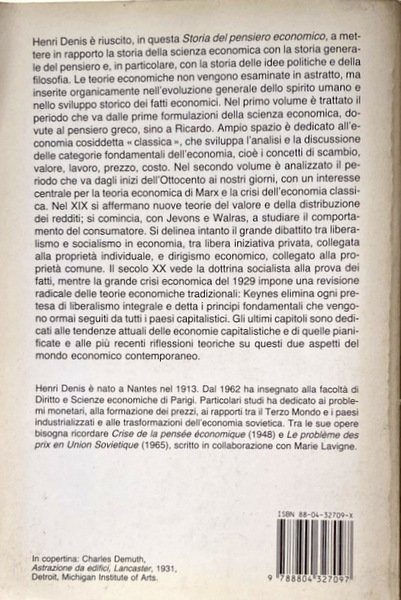 STORIA DEL PENSIERO ECONOMICO. VOLUME 2 SECONDO: DA MARX A …