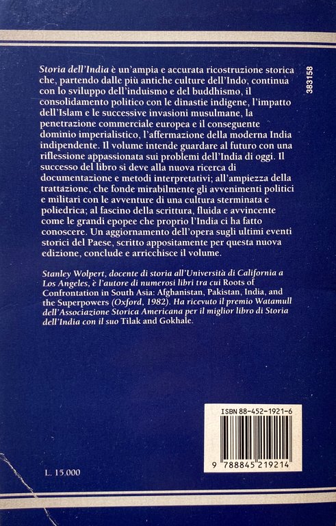 STORIA DELL'INDIA DALLE ORIGINI DELLA CULTURA DELL'INDO ALLA STORIA DI …