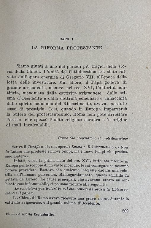 STORIA DELLA CHIESA. COMPENDIO DI TUTTA LA STORIA ECCLESIASTICA CON …