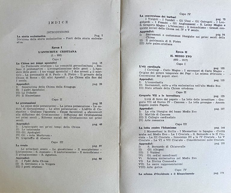 STORIA DELLA CHIESA. COMPENDIO DI TUTTA LA STORIA ECCLESIASTICA CON …
