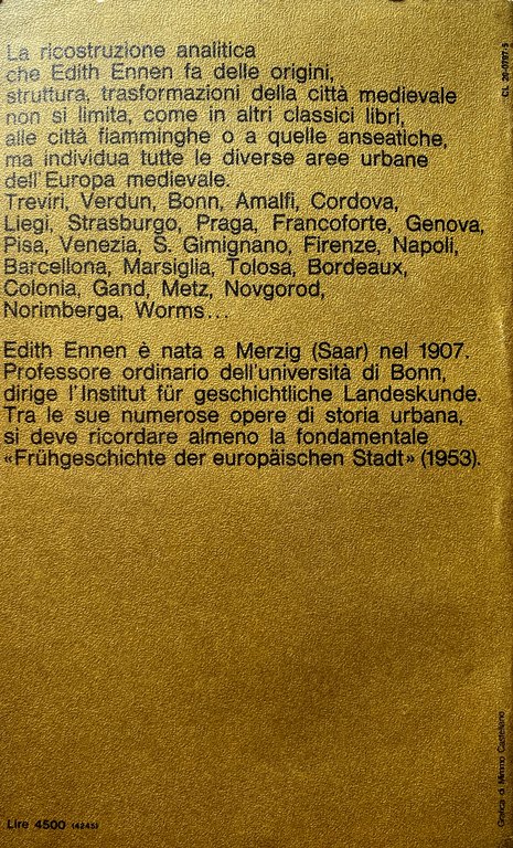 STORIA DELLA CITTÀ MEDIEVALE