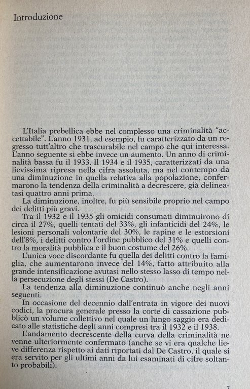 STORIA DELLA CRIMINALITÀ IN ITALIA DAL 1946 A OGGI