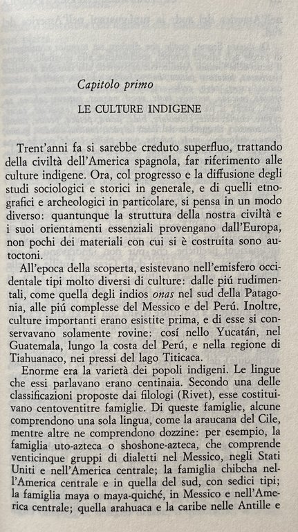 STORIA DELLA CULTURA NELL'AMERICA SPAGNOLA