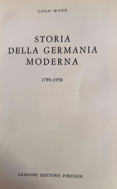 STORIA DELLA GERMANIA MODERNA 1789-1958 | Immagine Gallery 8