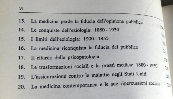 STORIA DELLA MEDICINA NELLA SOCIETÀ MODERNA