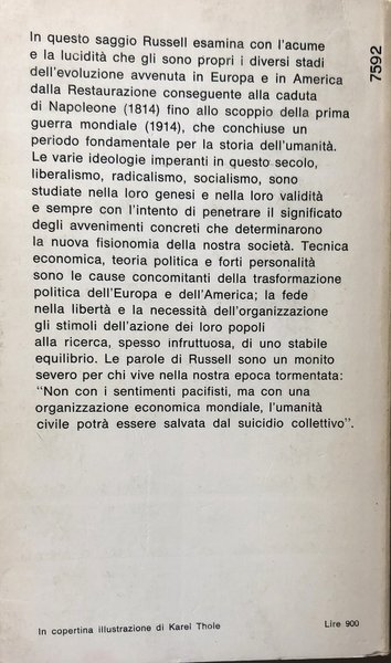 STORIA DELLE IDEE DEL SECOLO XIX