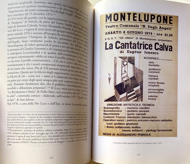 STORIA DI UN TEATRO: IL NICOLA DEGLI ANGELI DI MONTELUPONE