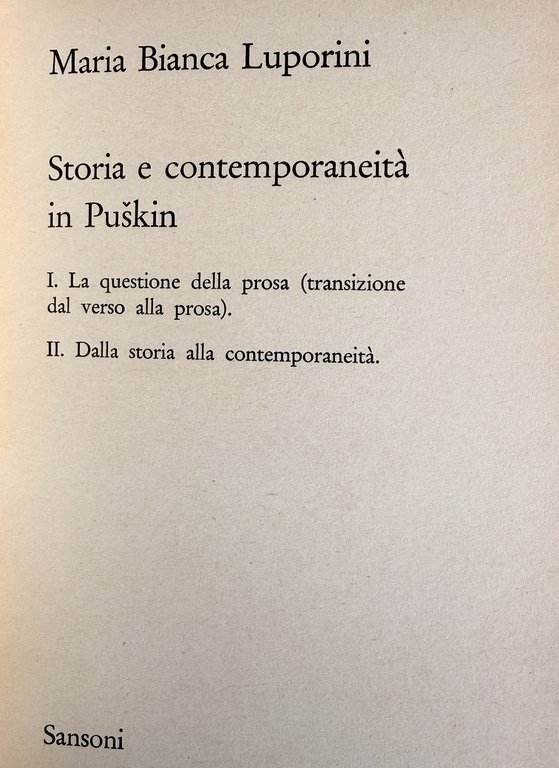 STORIA E CONTEMPORANEITÀ IN PUSKIN: 1. LA QUESTIONE DELLA PROSA … | Immagine Gallery 7