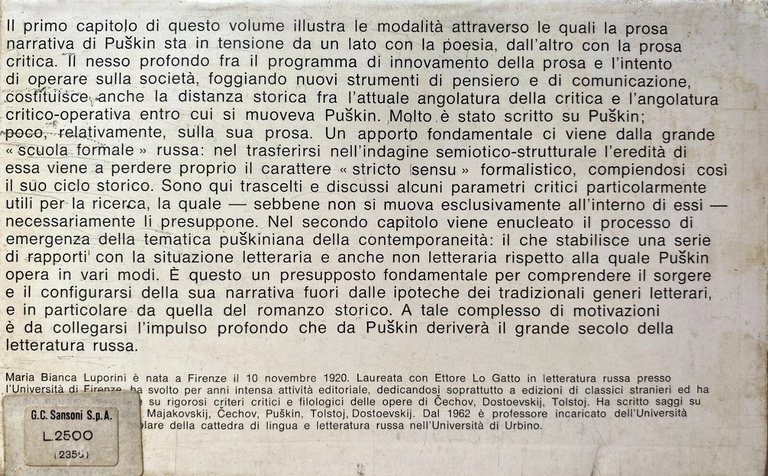 STORIA E CONTEMPORANEITÀ IN PUSKIN: 1. LA QUESTIONE DELLA PROSA … | Immagine Gallery 4