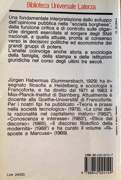 STORIA E CRITICA DELL'OPINIONE PUBBLICA