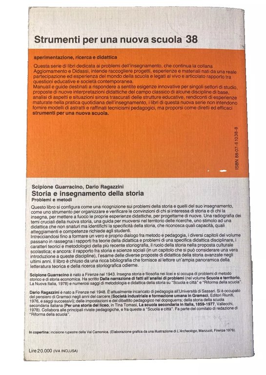 STORIA E INSEGNAMENTO DELLA STORIA. PROBLEMI E METODI