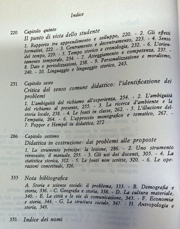 STORIA E INSEGNAMENTO DELLA STORIA. PROBLEMI E METODI