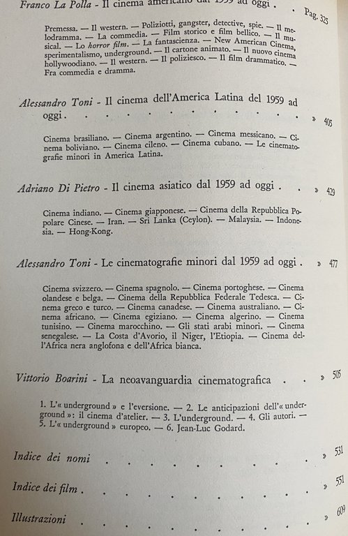 STORIA GENERALE DEL CINEMA (1895-1959) CON PROBLEMATICA INTRODUTTIVA (VOLUMI 1-2); …