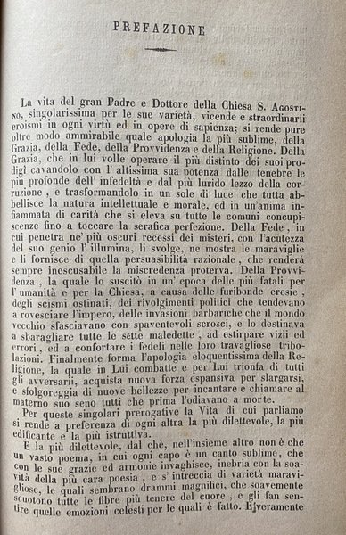 STORIA POPOLARE DEL GRAN PATRIARCA S. AGOSTINO VESCOVO D' IPPONA, …