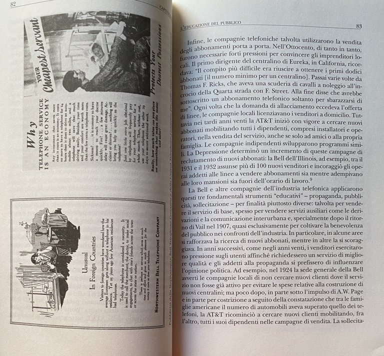 STORIA SOCIALE DEL TELEFONO. AMERICA IN LINEA 1876-1940