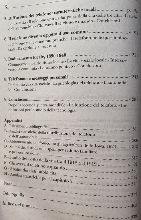 STORIA SOCIALE DEL TELEFONO. AMERICA IN LINEA 1876-1940