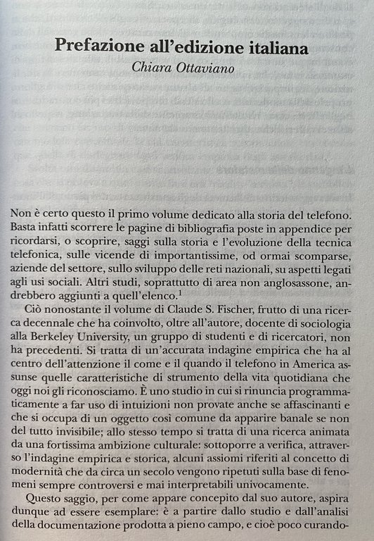 STORIA SOCIALE DEL TELEFONO. AMERICA IN LINEA 1876-1940