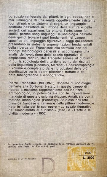 STUDI DI SOCIOLOGIA DELL'ARTE. LO SPAZIO FIGURATIVO DA PIERO DELLA …