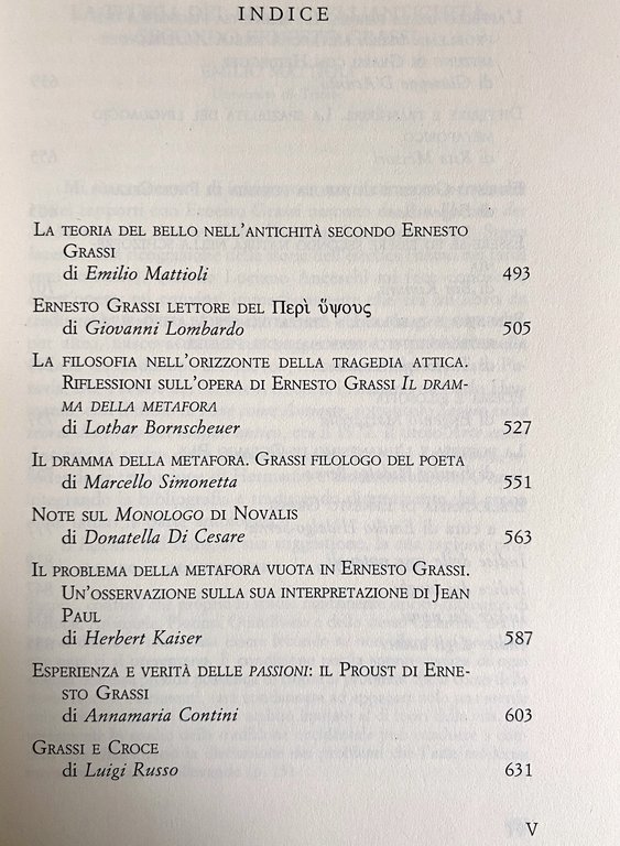 STUDI IN MEMORIA DI ERNESTO GRASSI (VOLUMI 1-2). Convegno internazionale, … | Immagine Gallery 15