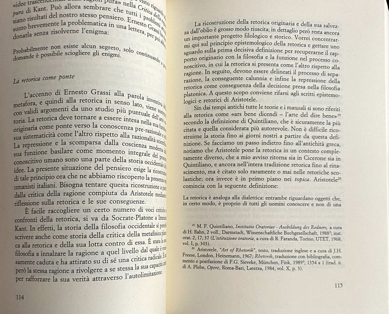 STUDI IN MEMORIA DI ERNESTO GRASSI (VOLUMI 1-2). Convegno internazionale, … | Immagine Gallery 11