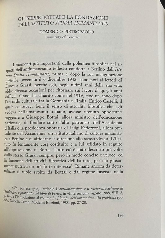 STUDI IN MEMORIA DI ERNESTO GRASSI (VOLUMI 1-2). Convegno internazionale, … | Immagine Gallery 12