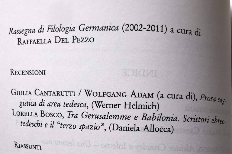 STUDI TEDESCHI. FILOLOGIA GERMANICA. STUDI NORDICI. STUDI NEDERLANDESI. ANNALI, SEZIONE … | Immagine Gallery 10