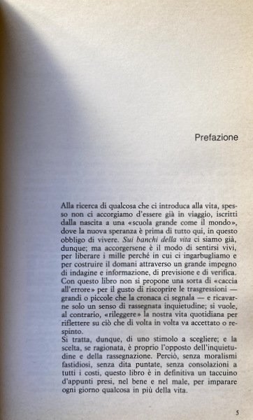 SUI BANCHI DELLA VITA. A CURA DI ROBERTO INVERNICI