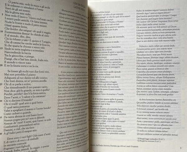 SUL COLLE D'ANTELA. CANTI E ALTRE POESIE IN TRADUZIONE LATINA …