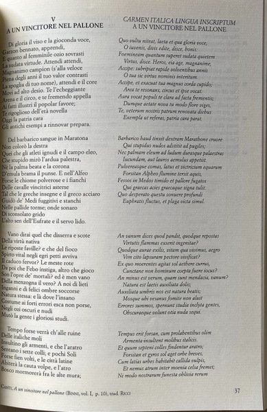 SUL COLLE D'ANTELA. CANTI E ALTRE POESIE IN TRADUZIONE LATINA …