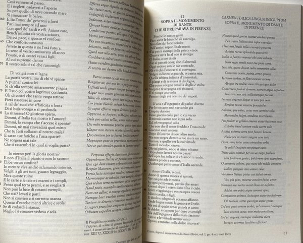 SUL COLLE D'ANTELA. CANTI E ALTRE POESIE IN TRADUZIONE LATINA …