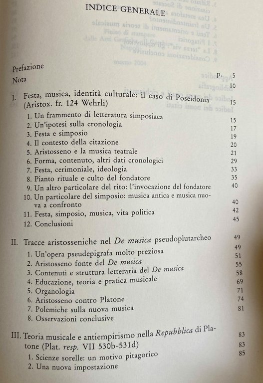SULLA MUSICA GRECA ANTICA. STUDI E RICERCHE. (TESTO ORIGINALE GRECO … | Immagine Gallery 11