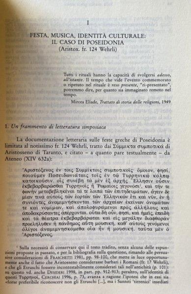 SULLA MUSICA GRECA ANTICA. STUDI E RICERCHE