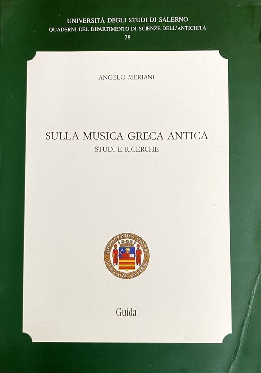 SULLA MUSICA GRECA ANTICA. STUDI E RICERCHE. (TESTO ORIGINALE GRECO … | Immagine Gallery 2