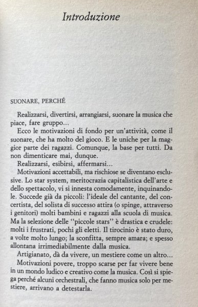 SUONARE UNO STRUMENTO. ITINERARI TRA PASSIONI E TECNICHE. A CURA …