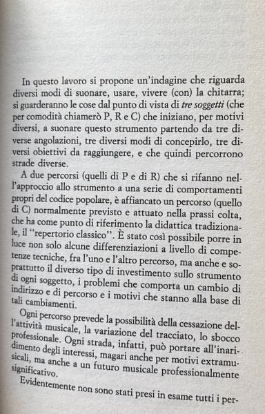 SUONARE UNO STRUMENTO. ITINERARI TRA PASSIONI E TECNICHE. A CURA …