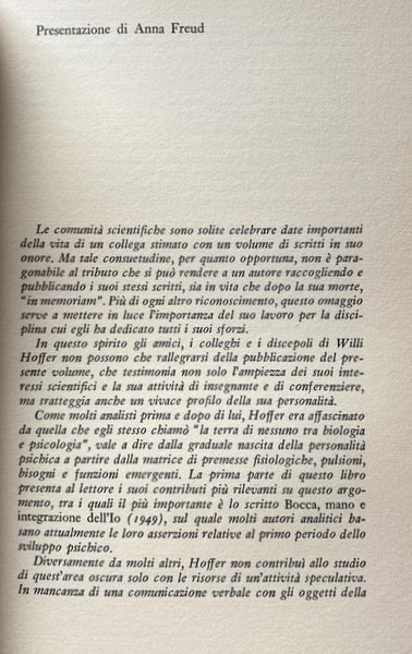 SVILUPPO DEL BAMBINO E PSICOANALISI