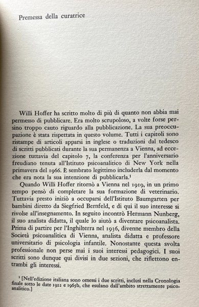 SVILUPPO DEL BAMBINO E PSICOANALISI